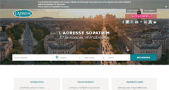 Desktop Screenshot of ladresse-sopatrim.fr