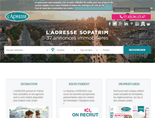 Tablet Screenshot of ladresse-sopatrim.fr